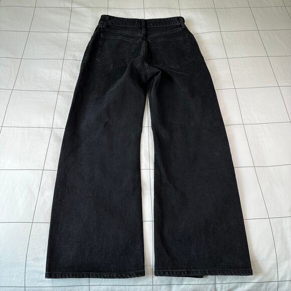 Abercrombie & Fitch Jeans Womens 27 Extra Short Black 90s Relaxed Curve Love New - Picture 3 of 11